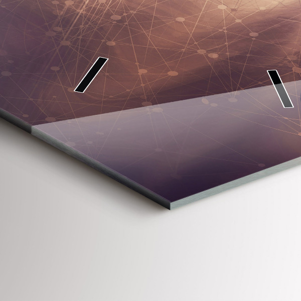 Zegar ścienny pionowy Abstrakcyjny mechanizm