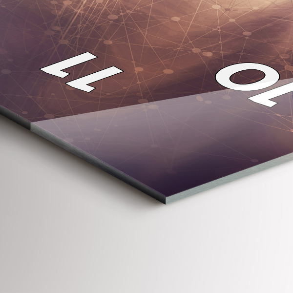 Zegar ścienny pionowy Abstrakcyjny mechanizm