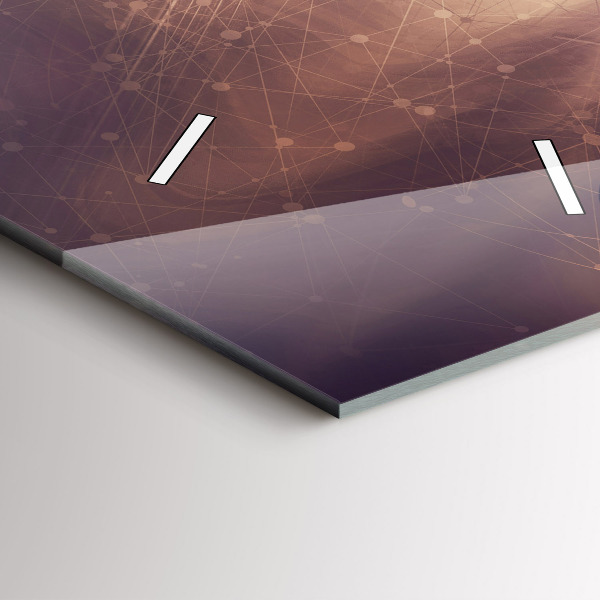 Zegar ścienny pionowy Abstrakcyjny mechanizm