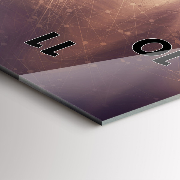 Zegar ścienny pionowy Abstrakcyjny mechanizm