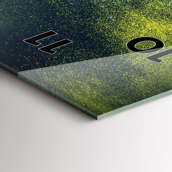 Zegar ścienny pionowy Kolorowa papuga