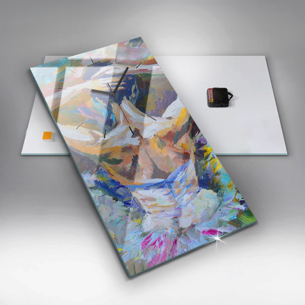 Zegar ścienny pionowy Malowana baletnica