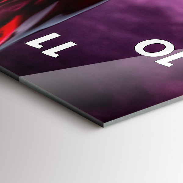 Zegar szklany pionowy Kieliszka do wina