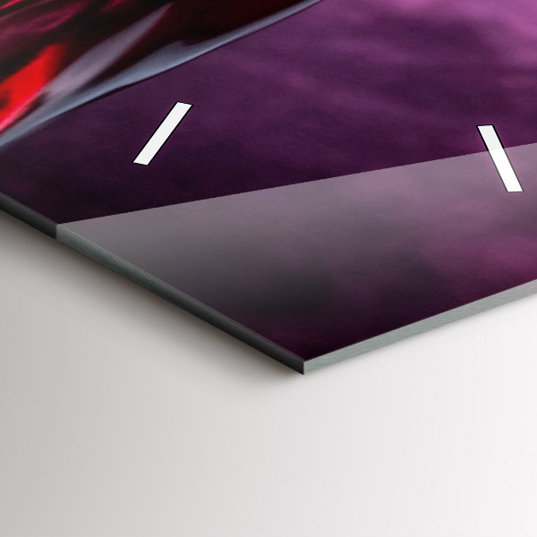 Zegar szklany pionowy Kieliszka do wina