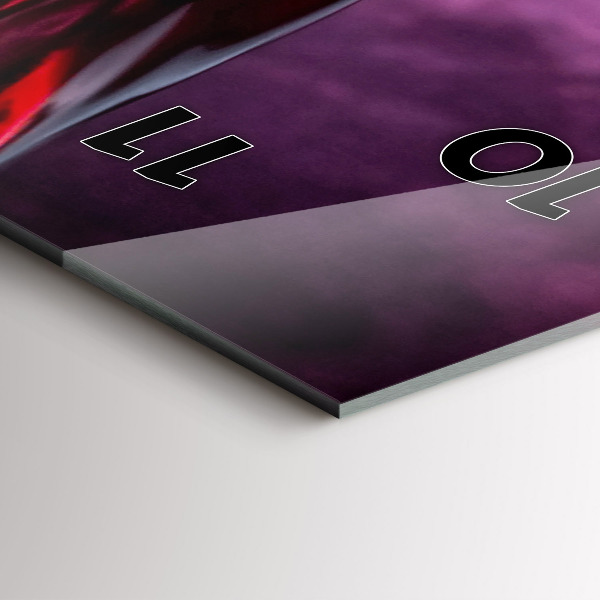 Zegar szklany pionowy Kieliszka do wina