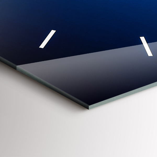 Zegar szklany pionowy Samolot i Chmury