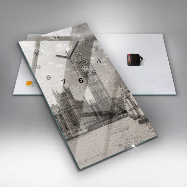 Zegar szklany pionowy Londyn Anglia Big Ben