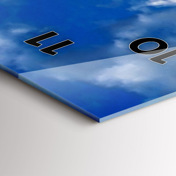 Zegar szklany pionowy Francja Wieża Eiffla