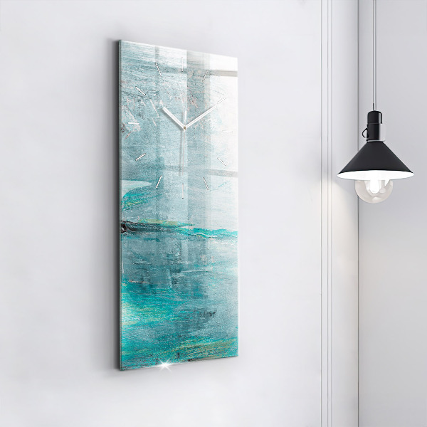 Zegar szklany pionowy Olejna tekstura abstrakcja