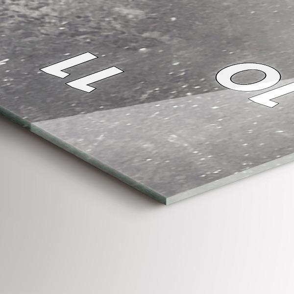 Zegar szklany pionowy Słoń