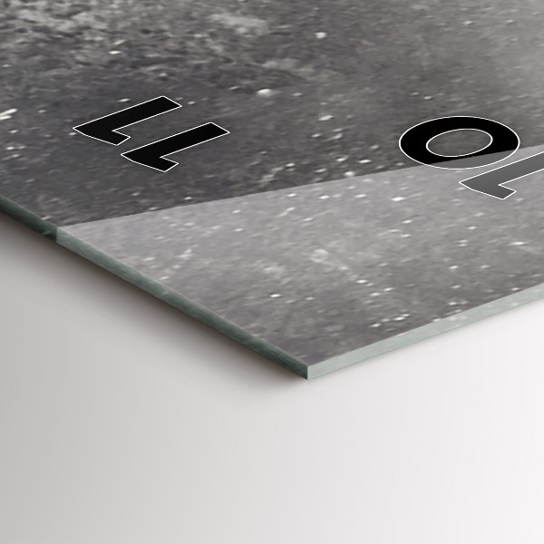 Zegar szklany pionowy Słoń