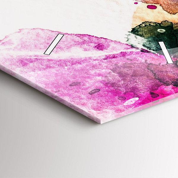 Zegar szklany pionowy Abstrakcyjna twarz kobiety