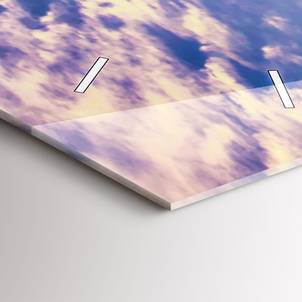 Zegar szklany pionowy Zachód słońca Nowy Jork