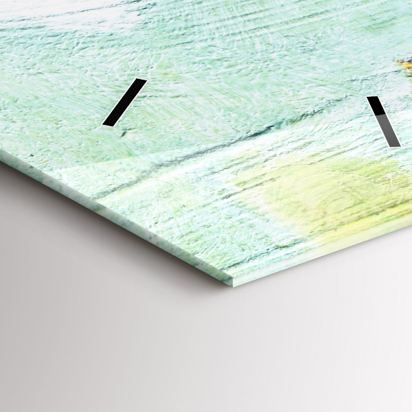 Zegar szklany pionowy Ludzie na drabinie