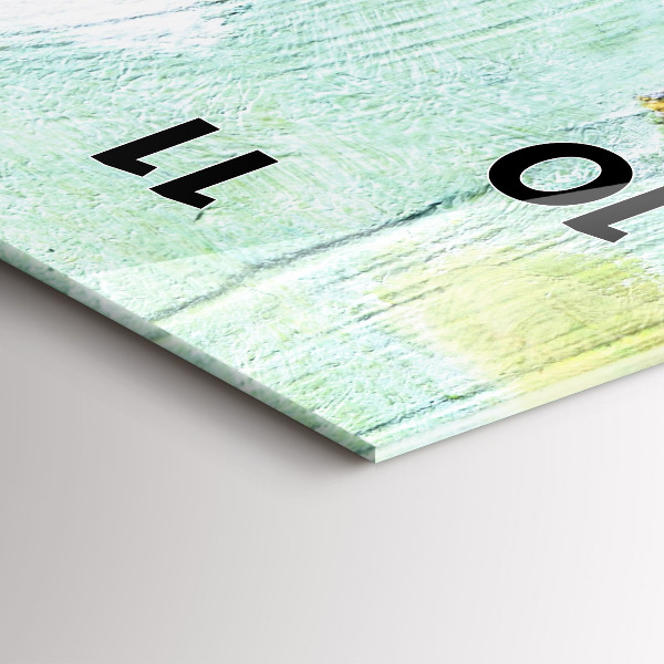 Zegar szklany pionowy Ludzie na drabinie