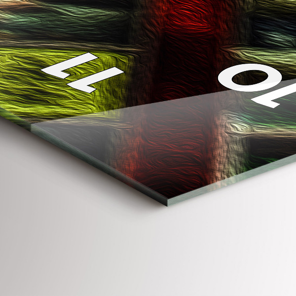 Zegar szklany pionowy New York City taksówki