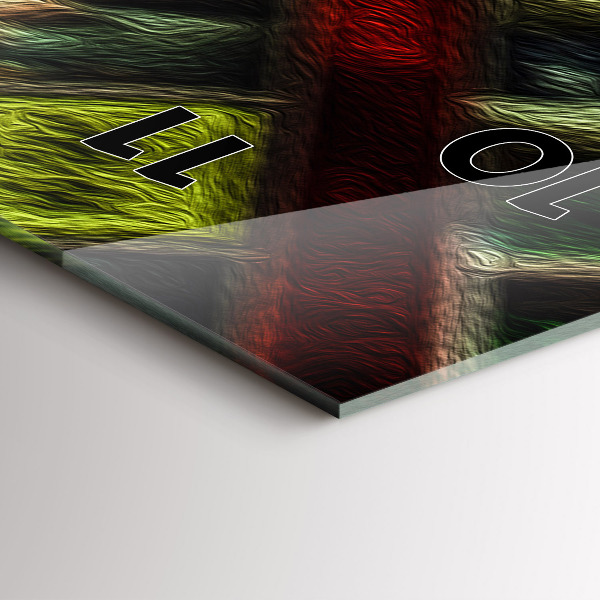 Zegar szklany pionowy New York City taksówki