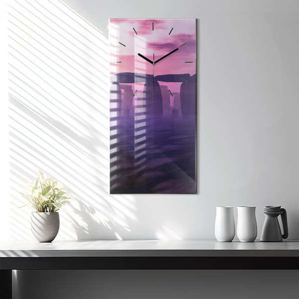 Zegar szklany pionowy Zachód w Stonehenge