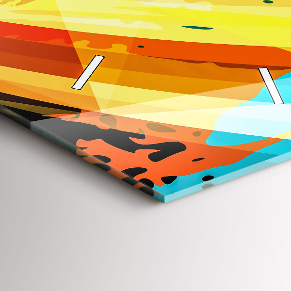 Zegar szklany pionowy Abstrakcyjne tło