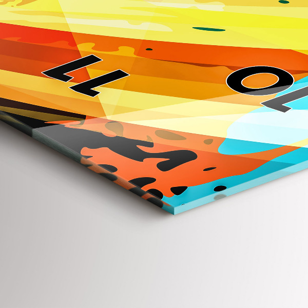 Zegar szklany pionowy Abstrakcyjne tło