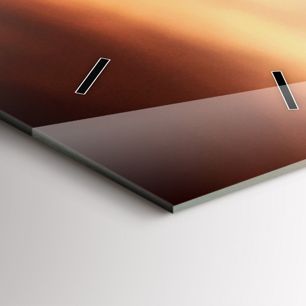 Zegar szklany pionowy Muszla na plaży