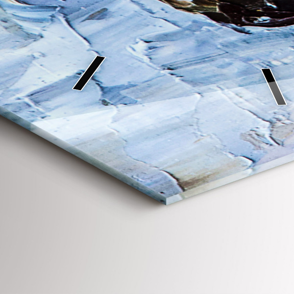 Zegar szklany pionowy Młode baleriny