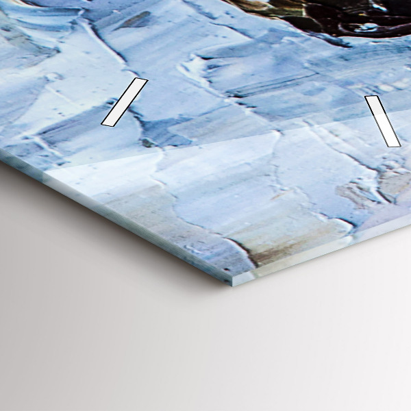 Zegar szklany pionowy Młode baleriny