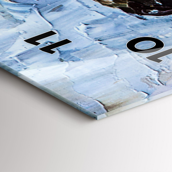 Zegar szklany pionowy Młode baleriny