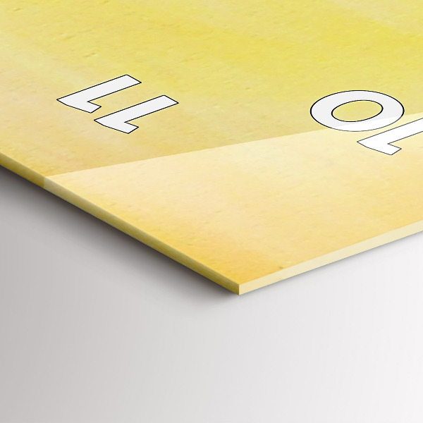 Zegar szklany pionowy Żurawie o zachodzie słońca