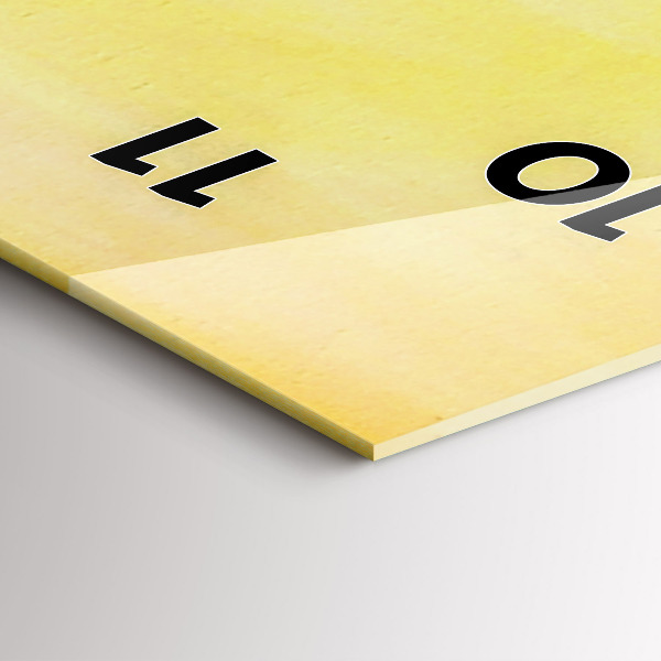 Zegar szklany pionowy Żurawie o zachodzie słońca