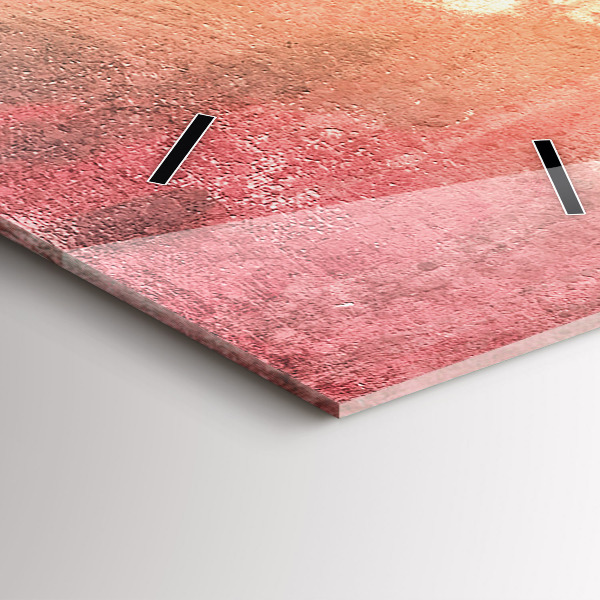 Zegar szklany pionowy Młoda zakochana para