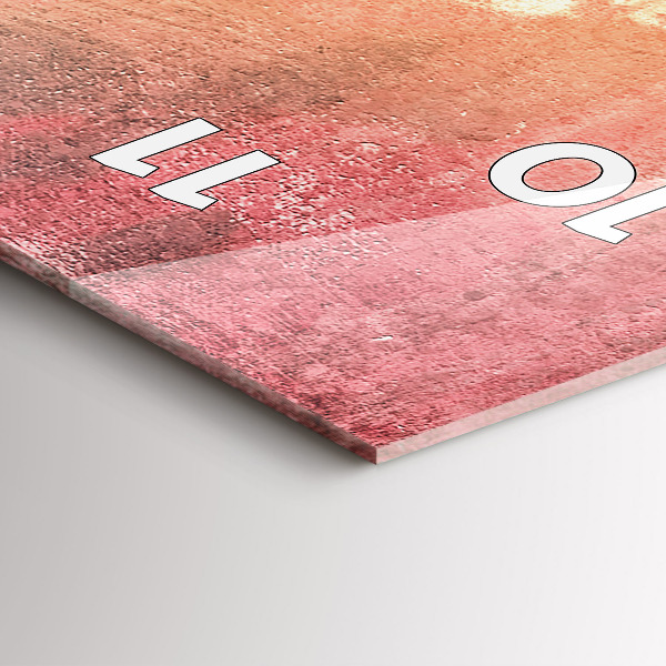 Zegar szklany pionowy Młoda zakochana para