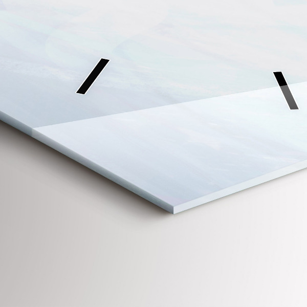 Zegar szklany pionowy Kolorowi ludzie