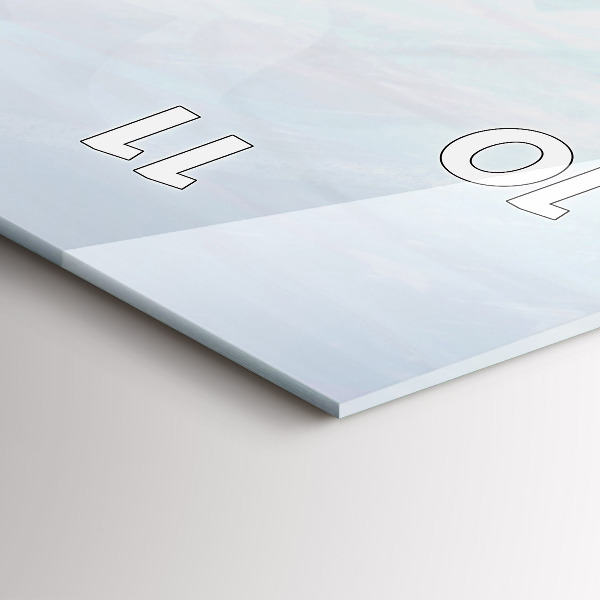 Zegar szklany pionowy Kolorowi ludzie