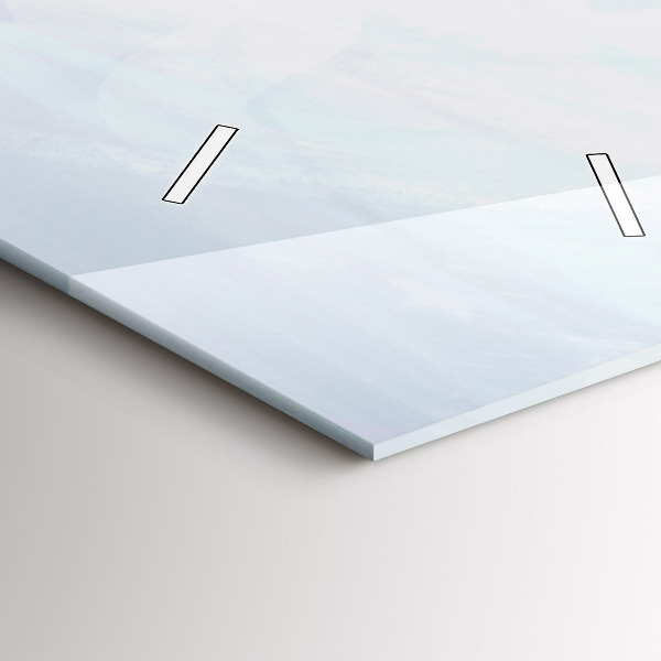 Zegar szklany pionowy Kolorowi ludzie