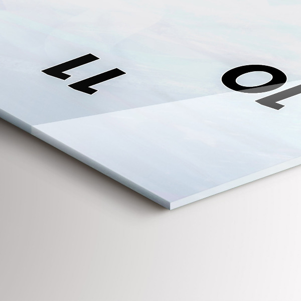 Zegar szklany pionowy Kolorowi ludzie