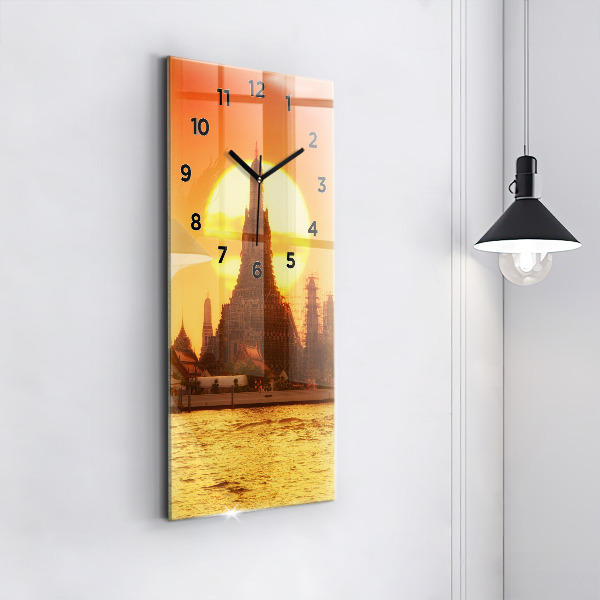 Zegar szklany pionowy Wat arun Bangkok Tajlandia