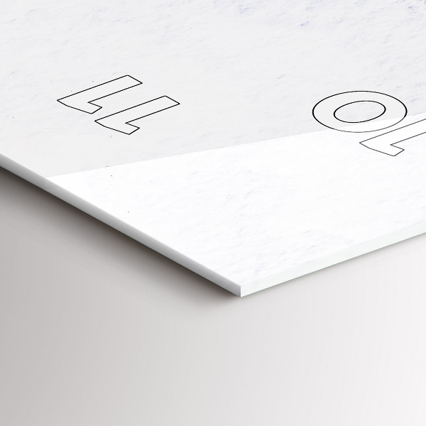 Zegar szklany pionowy Lecące ptaki