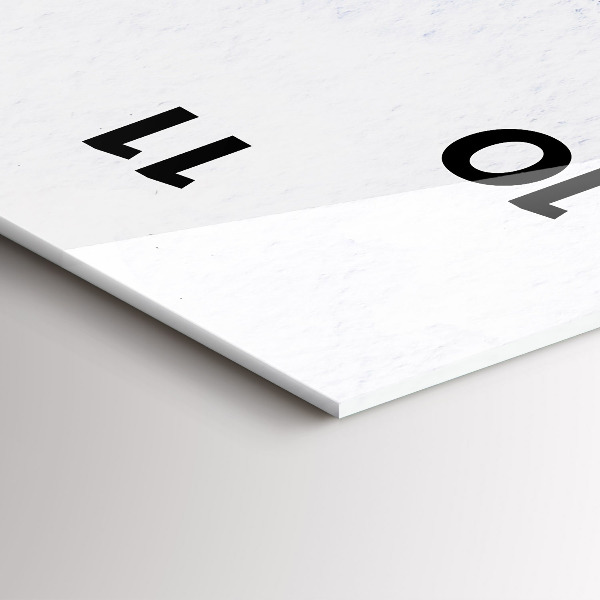 Zegar szklany pionowy Lecące ptaki