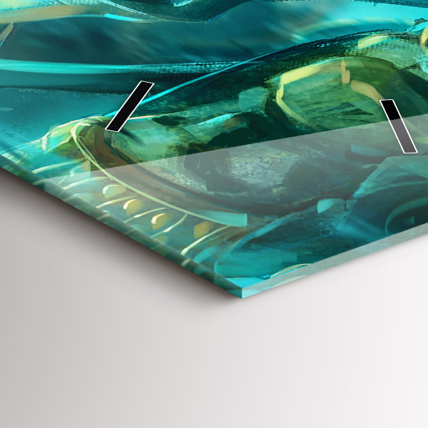 Zegar szklany pionowy Dzieci w lesie