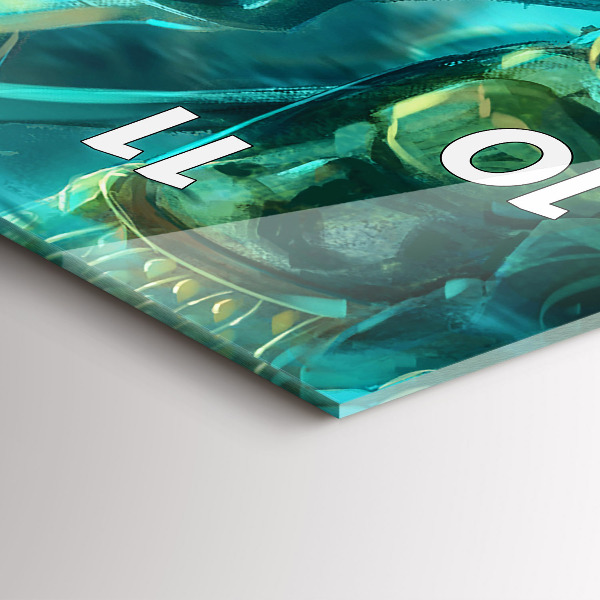 Zegar szklany pionowy Dzieci w lesie