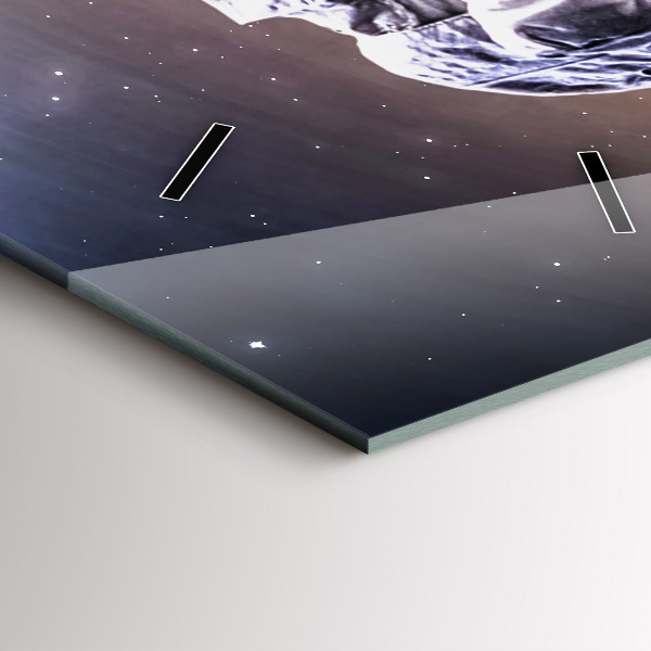 Zegar szklany pionowy Astronauta w kosmosie