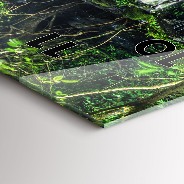 Zegar szklany pionowy Wodospad Tajlandia