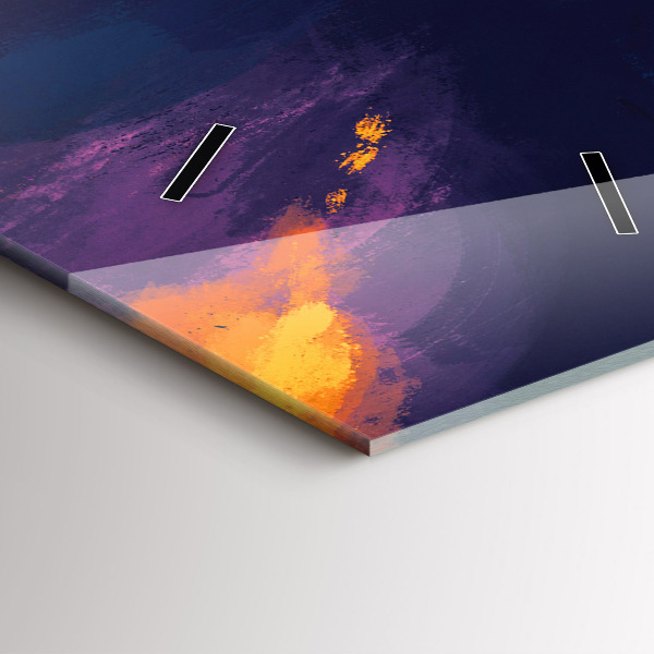 Zegar szklany pionowy Dziecko i balony