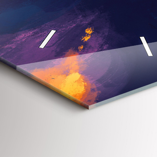 Zegar szklany pionowy Dziecko i balony