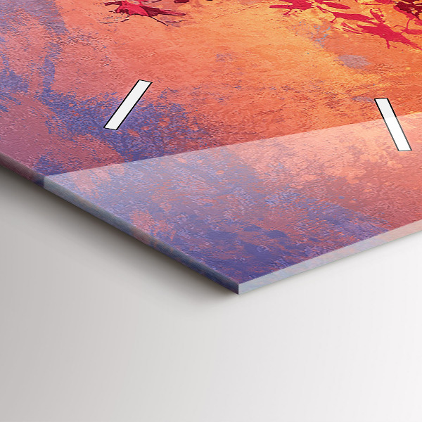 Zegar szklany pionowy Jesienny Krajobraz