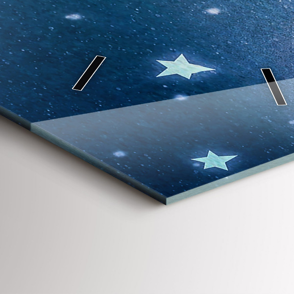 Zegar szklany pionowy Dziewczyna na księżycu