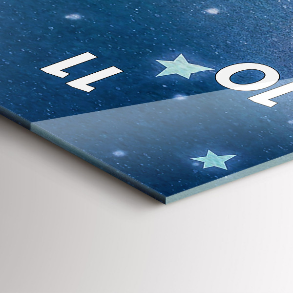 Zegar szklany pionowy Dziewczyna na księżycu