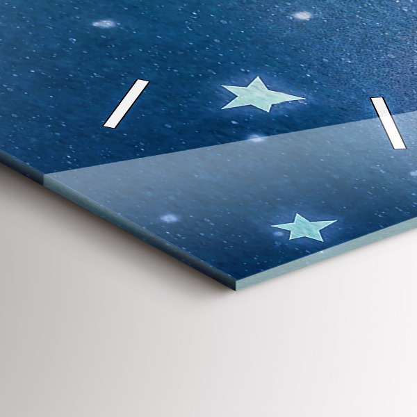 Zegar szklany pionowy Dziewczyna na księżycu