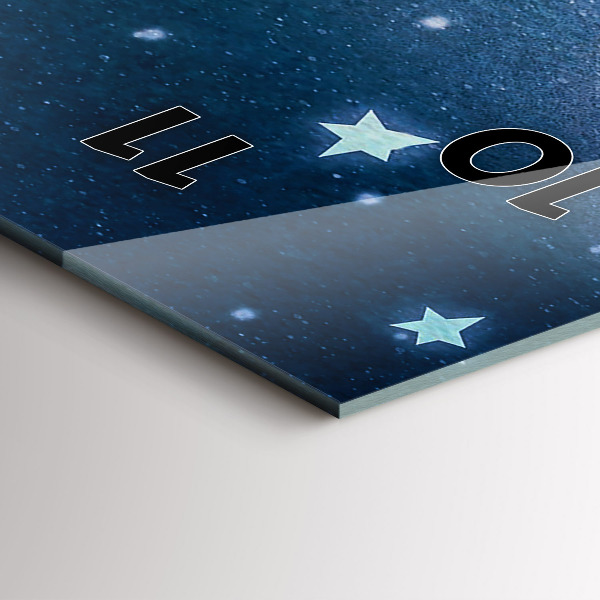 Zegar szklany pionowy Dziewczyna na księżycu